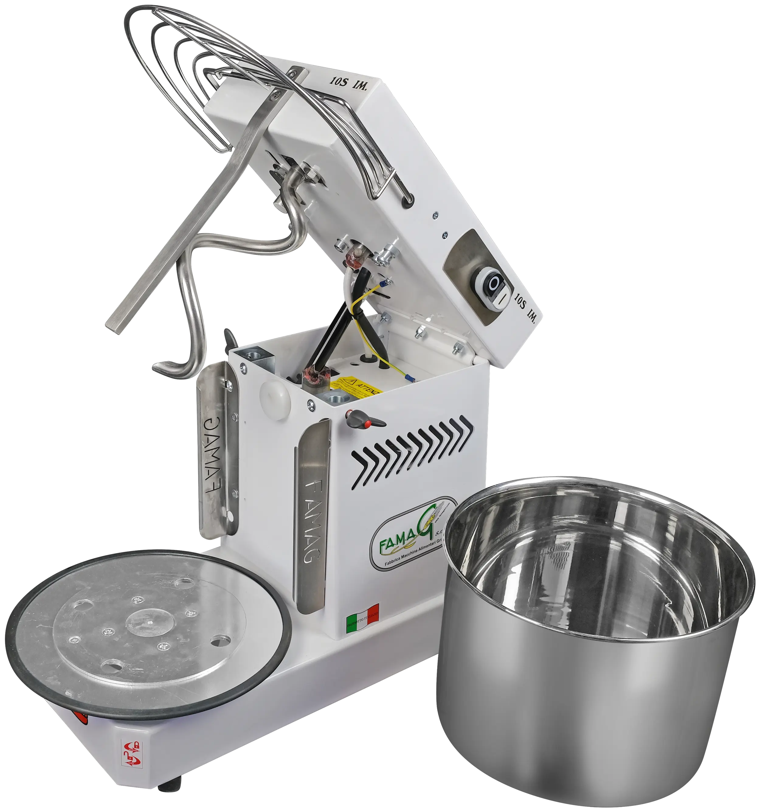 Immagine impastatrici a spirale testa ribaltabile 10KG